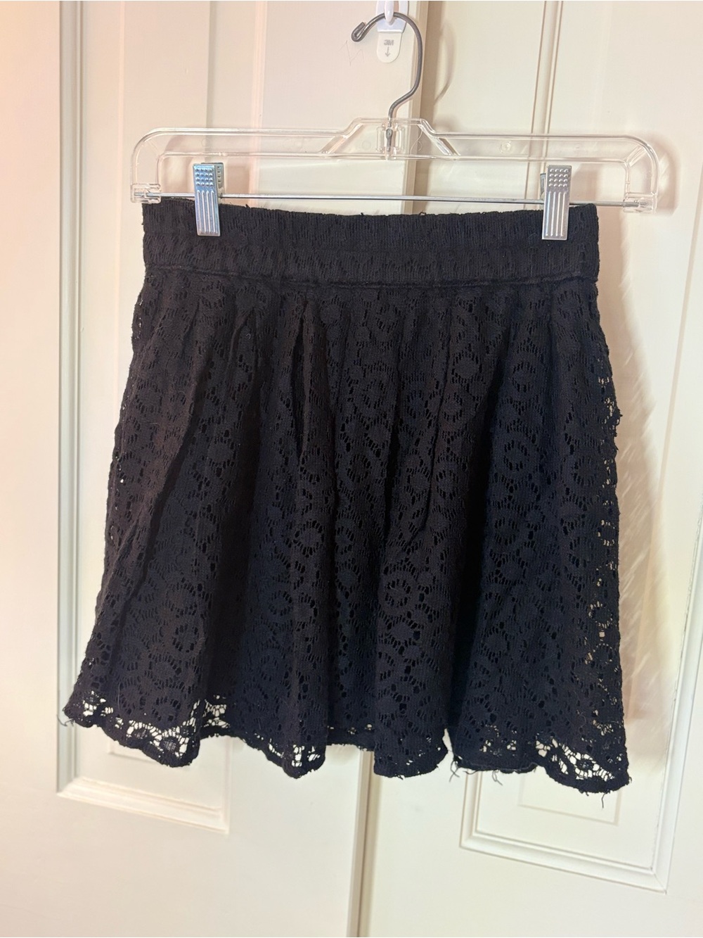dELiA*s Black Crochet Lace Skirt